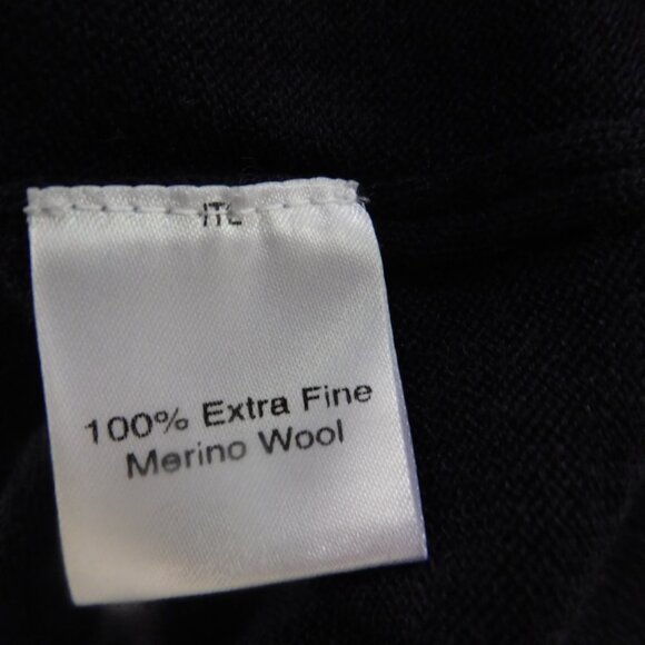 Jos A. Bank Reserve Extra Fine Merino Wool Sweater Navy Blue Sz Medium - Picture 4 of 6